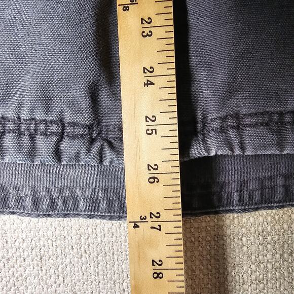 Mens Rugged Canvas Wahl's Navy Outdoor Work Vest with Soft Buffalo Check Lining - Picture 6 of 11